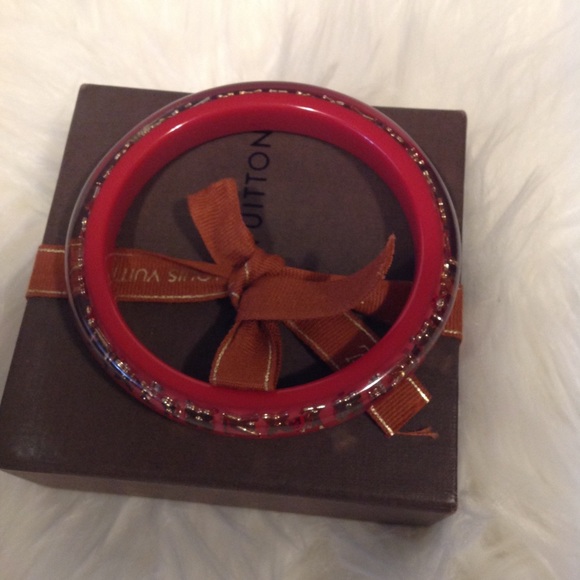 Authentic Louis Vuitton Resin Inclusion Bangle - Picture 2 of 11